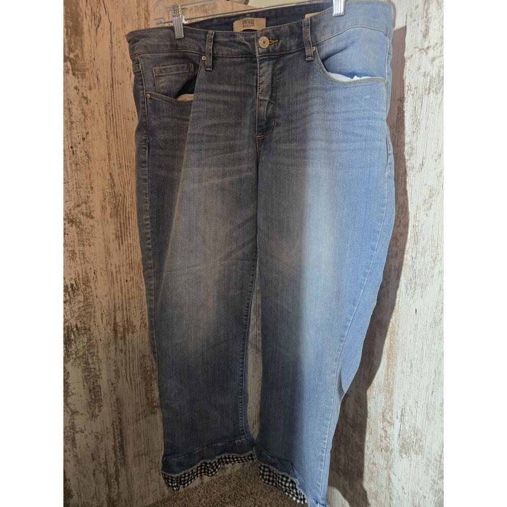 Vintage America Blues Women’s Wonderland Capri Jeans Size 14/32 Blue Denim